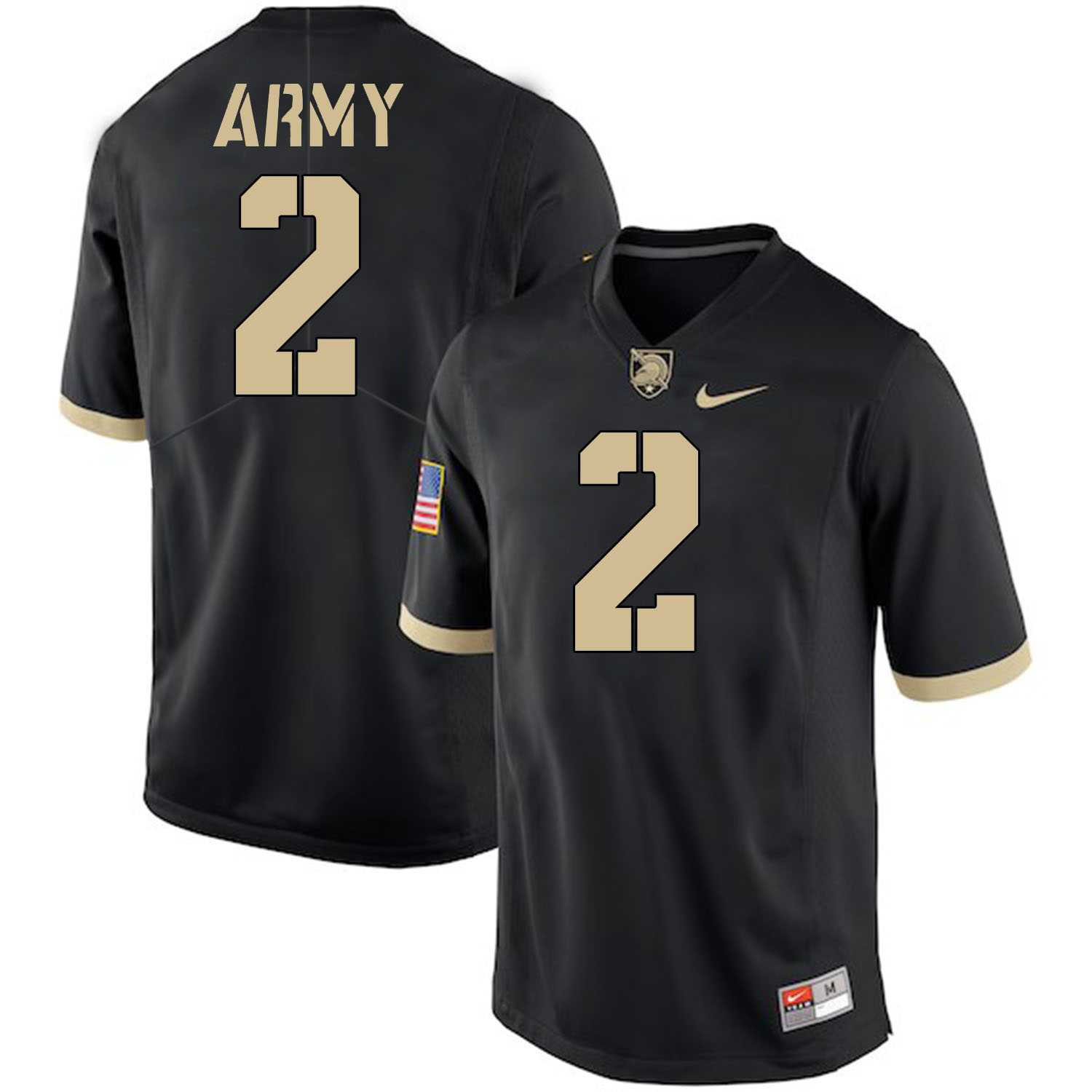 Army Black Knights #2 James Gibson Black College Football Jersey